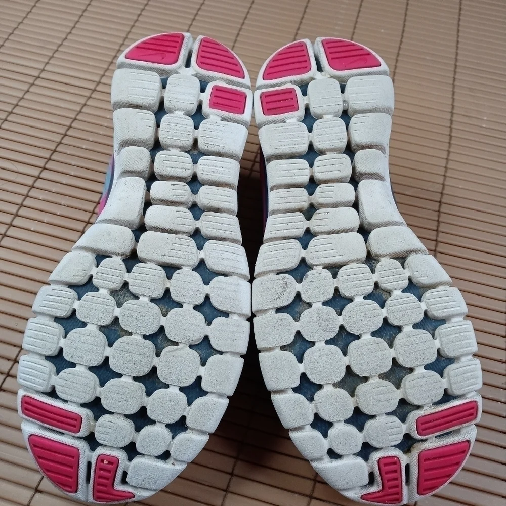 Nike Womens Flex Fitsole 2013 Running Shoes 580440-601 Low Top Lace Up 8.5 pink.